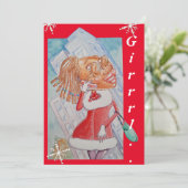 Die Weihnachtskarte eines besten Freundes Feiertagskarte (Stehend Vorderseite)