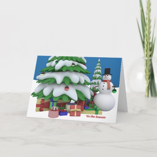 Die Weihnachtskarte Feiertagskarte (Vorderseite)