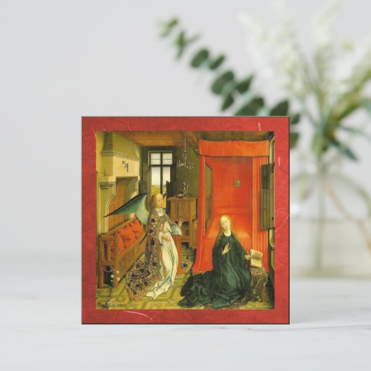 Die Weihnachtskarte für die Ankündigung (Stehend Vorderseite)