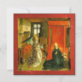 Die Weihnachtskarte für die Ankündigung (Vorderseite)