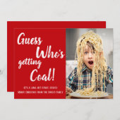 Die Weihnachtskarte für die Kohlefamilie bekommen (Vorne/Hinten)