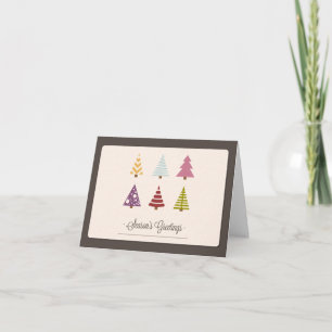 Die Weihnachtskarte Trees Foto Feiertagskarte