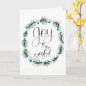 Die Weihnachtskarte von World Blue Berries Karte (Gelbe Blume)