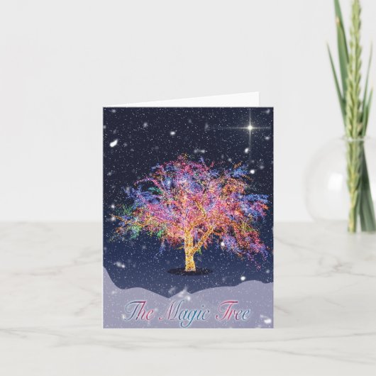 Die Weihnachtskarten der Magie Tree Feiertagskarte (Vorderseite)