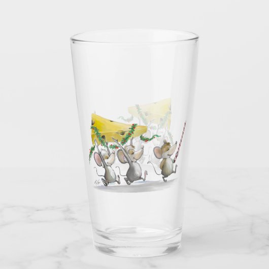 Die Weihnachtskäsemaschine Glas (Vorderseite)