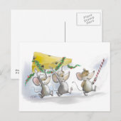 Die Weihnachtskäsesendung Feiertagspostkarte (Vorne/Hinten)