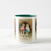 Die Weihnachtskinder Zweifarbige Tasse (Mittel)