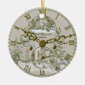 Die Weihnachtskirchenzeitsicht Keramik Ornament (Vorne)