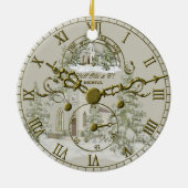 Die Weihnachtskirchenzeitsicht Keramik Ornament (Hinten)