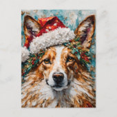 Die Weihnachtskollie Postkarte (Vorderseite)