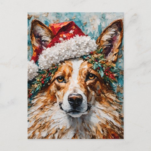 Die Weihnachtskollie Postkarte (Vorderseite)