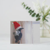 Die Weihnachtskrähe Postkarte (Stehend Vorderseite)