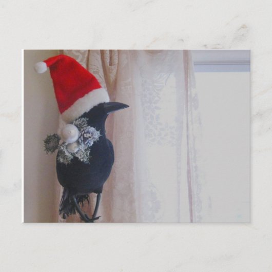 Die Weihnachtskrähe Postkarte (Vorderseite)