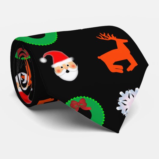 Die WeihnachtsKrawatte Krawatte (Gerollt)