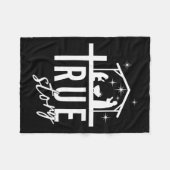 Die Weihnachtskrippe Jesus Christlichen Menschen Fleecedecke (Vorderseite (Horizontal))