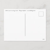 Die Weihnachtskühe kommt! Feiertagspostkarte (Rückseite)