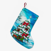 Die Weihnachtskunst des Baumes Kleiner Weihnachtsstrumpf (Vorderansicht (hängend))