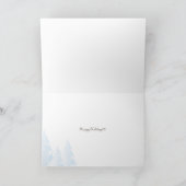 Die Weihnachtsliegekarte des Reindeers Feiertagskarte (Innenseite)