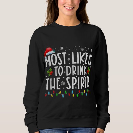 Die Weihnachtsmannmütze Christm ist am wahrscheinl Sweatshirt (Vorderseite)