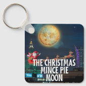 Die Weihnachtsminze Pie Moon Schlüsselanhänger (Vorderseite)