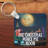 Die Weihnachtsminze Pie Moon Schlüsselanhänger (Vorderseite)
