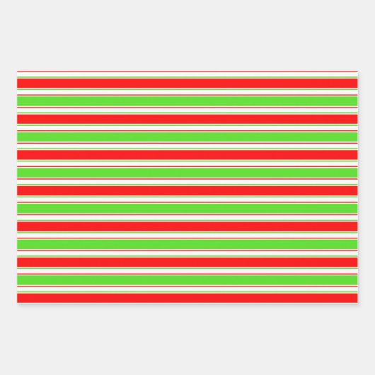 Die Weihnachtsmuster sind grün, weiß, rot und farb Geschenkpapier Set (Vorderseite 3)