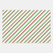 Die Weihnachtsmuster sind grün, weiß, rot und farb Geschenkpapier Set (Vorderseite 2)