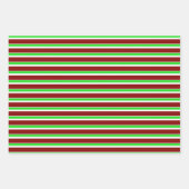 Die Weihnachtsmuster sind grün, weiß, rot und farb Geschenkpapier Set (Vorderseite 2)