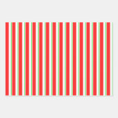 Die Weihnachtsmuster sind grün, weiß, rot und farb Geschenkpapier Set (Vorderseite)