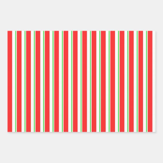 Die Weihnachtsmuster sind grün, weiß, rot und farb Geschenkpapier Set (Vorderseite)