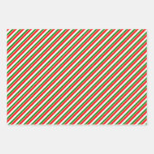 Die Weihnachtsmuster sind grün, weiß, rot und farb Geschenkpapier Set (Vorderseite 2)