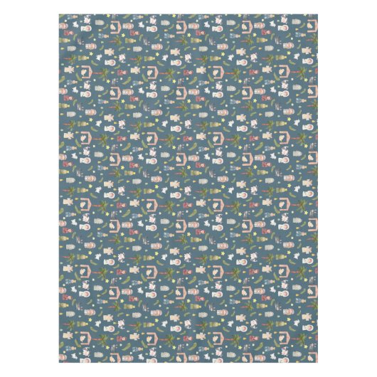 Die Weihnachtsnachtsnacht der Krippe Tablecloth Tischdecke (Vorderseite)