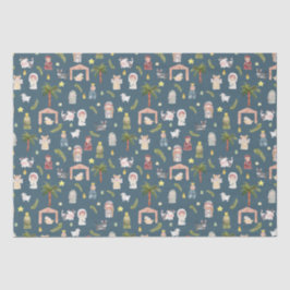 Die Weihnachtsnachtsnachtsflotte der Nativa Seidenpapier