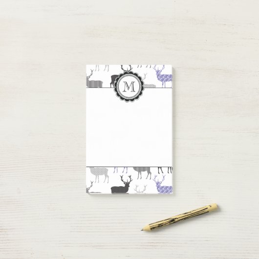 Die Weihnachtsrotwild Post-it Klebezettel (Auf Schreibtisch)