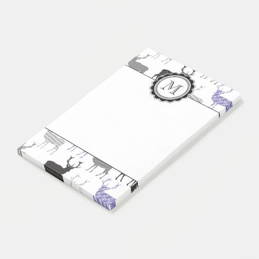 Die Weihnachtsrotwild Post-it Klebezettel (angewinkelt)