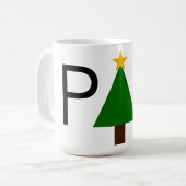 Die Weihnachtsruhe - grüne Tasse (Vorderseite Links)