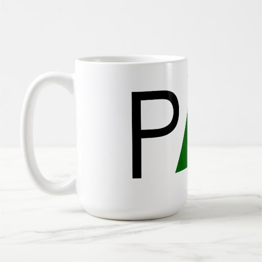 Die Weihnachtsruhe - grüne Tasse (Links)