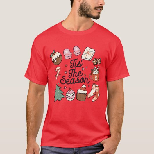 Die Weihnachtssaison ist Vintag T-Shirt (Vorderseite)