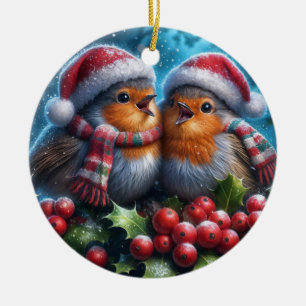 Die Weihnachtssänger-Verzierung Keramik Ornament