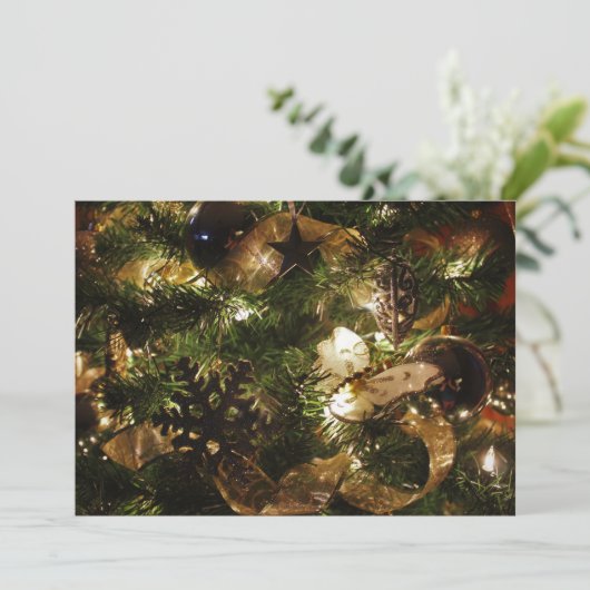 Die Weihnachtsschmetterlinge Feiertagskarte (Stehend Vorderseite)