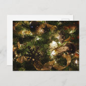 Die Weihnachtsschmetterlinge Feiertagspostkarte (Vorne/Hinten)