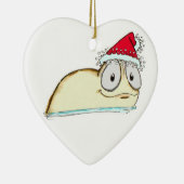 Die Weihnachtsschnecke Keramikornament (Rechts)