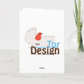 Die Weihnachtsspinne Feiertagskarte (Rückseite)