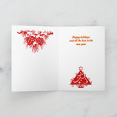 Die Weihnachtsspinne Feiertagskarte (Innenseite)