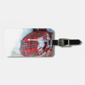 Die Weihnachtstasche im Schnee Gepäckanhänger (Vorderseite horizontal)