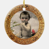 Die Weihnachtsvorlage der Heiligen Familie Keramikornament (Hinten)