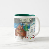 Die Weihnachtsweihnachtsweihnachtsfeier 2024 (klei Zweifarbige Tasse (VorderseiteRechts)