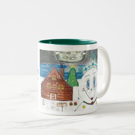 Die Weihnachtsweihnachtsweihnachtsfeier 2024 (klei Zweifarbige Tasse (VorderseiteRechts)