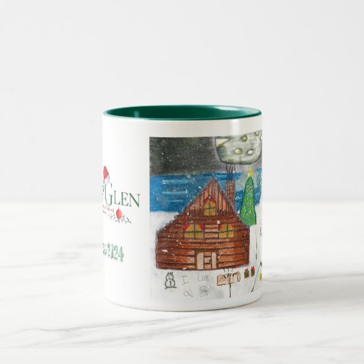 Die Weihnachtsweihnachtsweihnachtsfeier 2024 (klei Zweifarbige Tasse (Mittel)