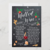 Die Weihnachtswein-Weihnachtskarte Feiertagskarte (Vorderseite)